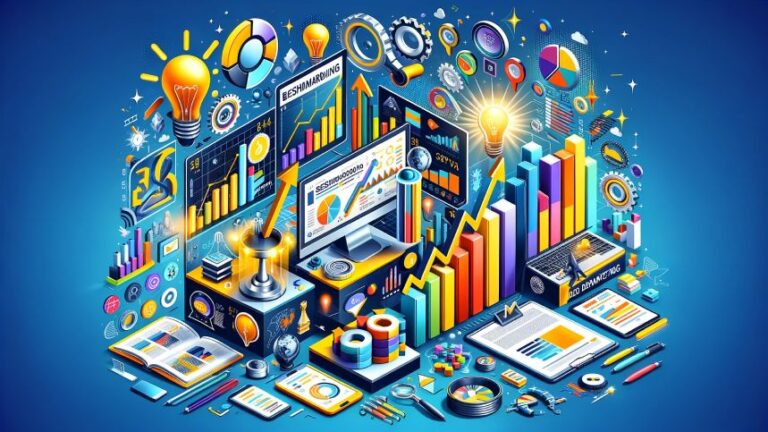 Desvendando o Benchmarking- O Segredo para Estratégias de Marketing cientistas digitais