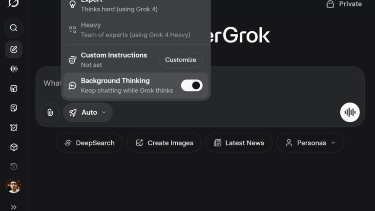 BREAKING: GROK is working on BACKGROUND THINKING!