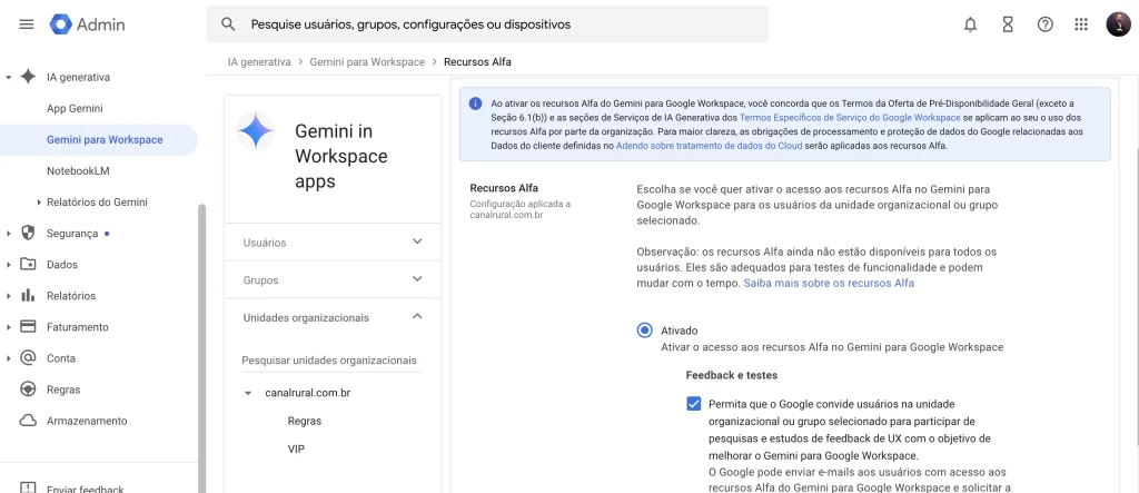 Como ativar o Google Workspace Studio na prática