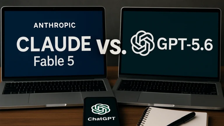 Claude Fable 5 vs GPT-5.6: onde cada modelo vence e onde a comparação para