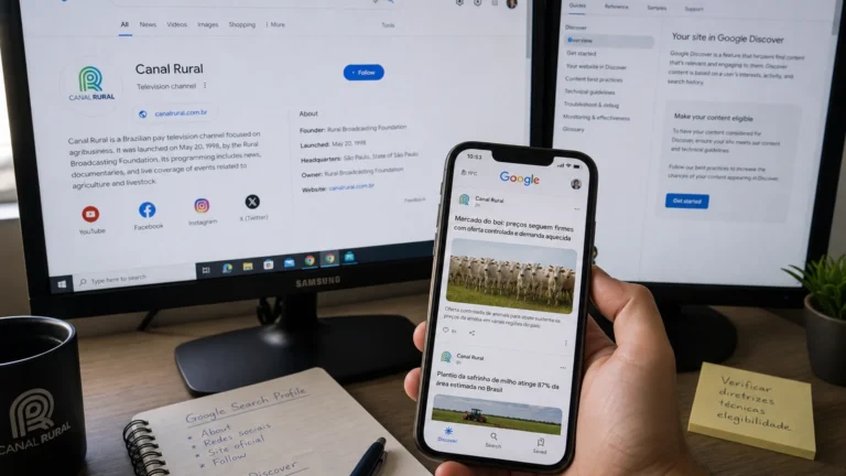 Criei o perfil do Canal Rural no Google antes de entender para que servia. Agora eu entendo